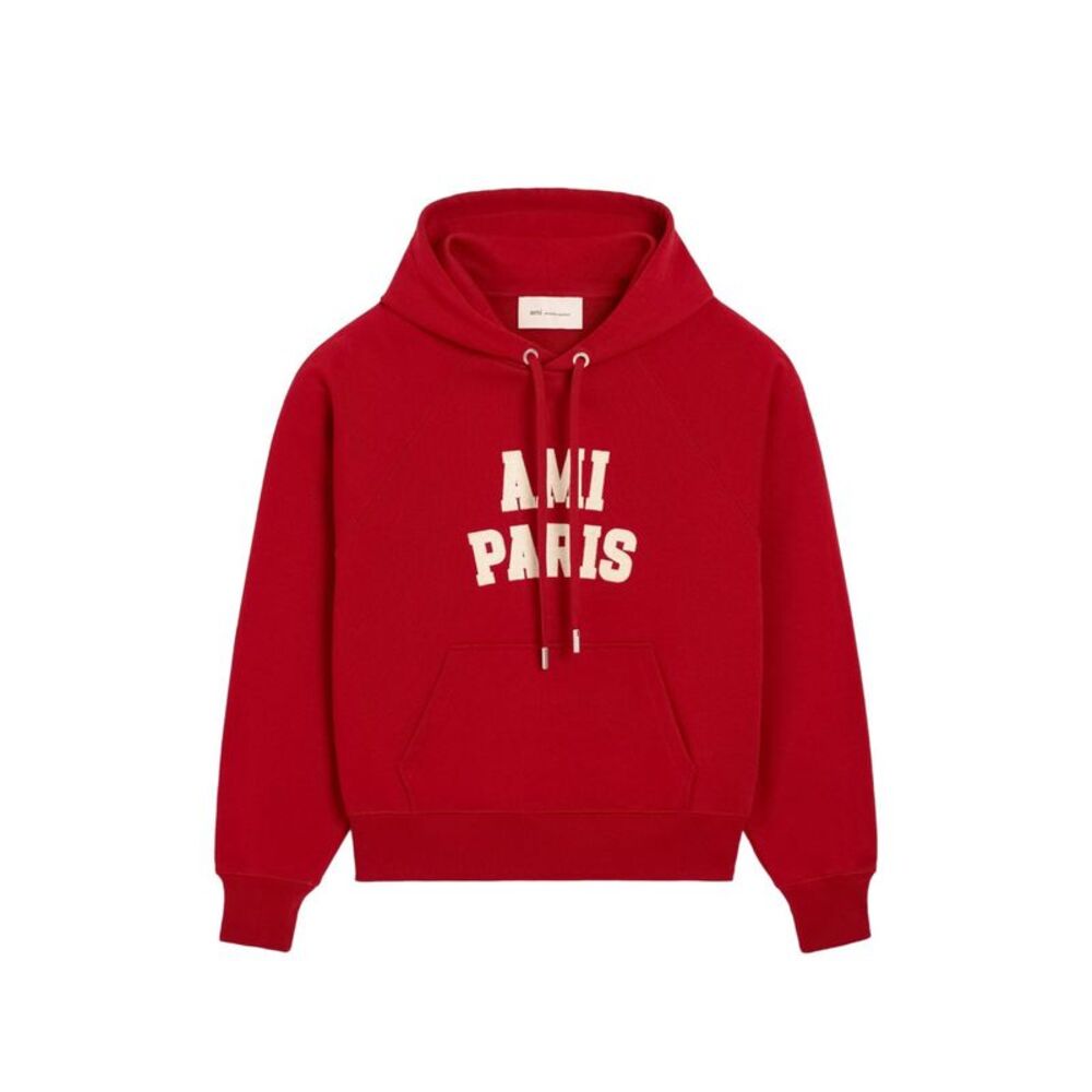 Ami Paris Men Logo Cotton Hoodie